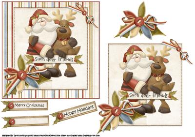 Such Deer Friends Christmas Quick Card