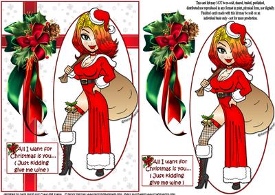Mrs Claus Wants You for Christmas Quick Card