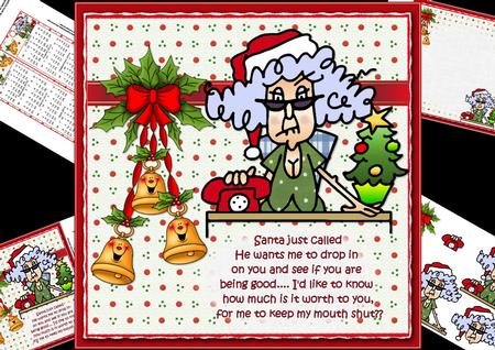 8x8 Stella Santa Just Called Mini Kit