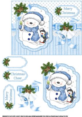 Snowman Cheers Quick Card