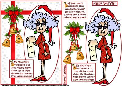 Stella and Her New Year's Resolution Quick Card