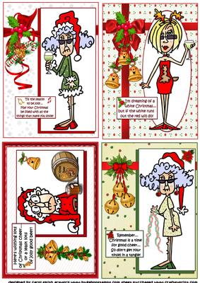 Selection of Four Stella and Friends Christmas Toppers