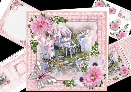 8x8 Afternoon Tea with Flowers Mini Kit