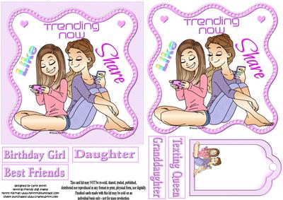 Texting Friends Quick Card