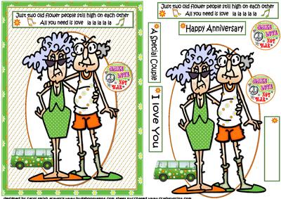 Stella and Gus All You Need is Love Quick Card