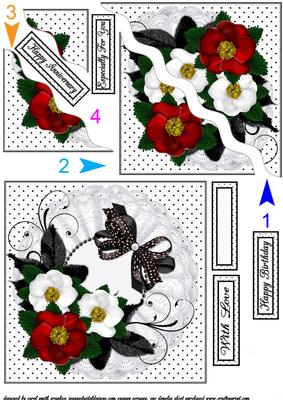 Beautiful Wild Roses Side Stacker