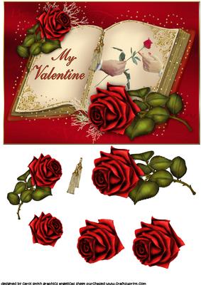 Open Book Roses for My Valentine