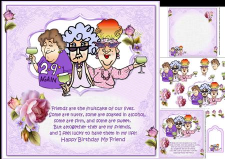 8x8 Stella and Her Fruitcake Friends Mini Kit