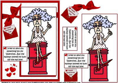 Stella Sending Something Hot for Valentines Quick Card