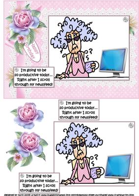 Stella Wants to Be Productive Quick Card