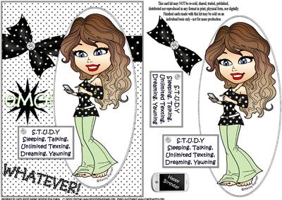 Teen Diva and Study Quick Card