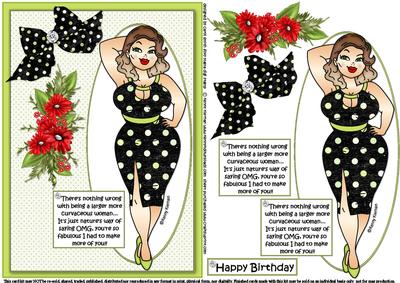 Foxy Mama Loves Her Curves Quick Card