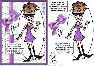 Rita a Sugar and Spice Girl Quick Card