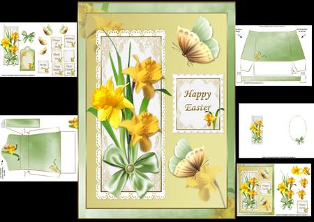 Daffodils and Butterflies Mini Kit