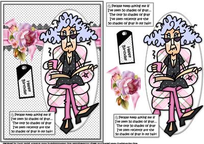 Stella and Her 50 Shades of Gray Quick Card