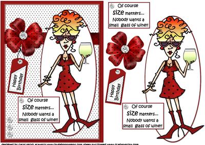 Rita Thinks Size Matters Quick Card