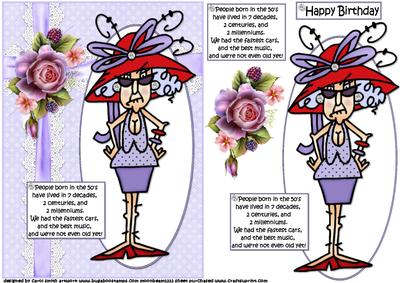 Stella Born in the 50's Quick Card
