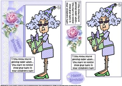 Stella's Children Have Gray Hairs Oh My! Quick Card
