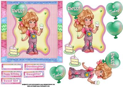 Sweet Birthday Girl Quick Card