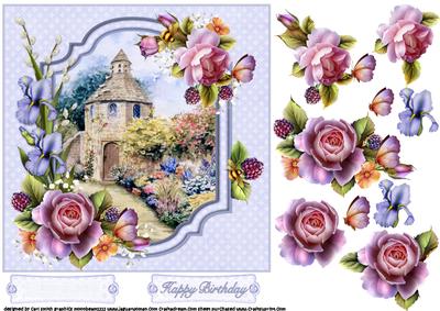 7x7 Dovecote Cottage with English Summer Roses