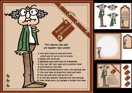 8x8 Gus Why Men Are Happier Than Women Version 2 Mini Kit