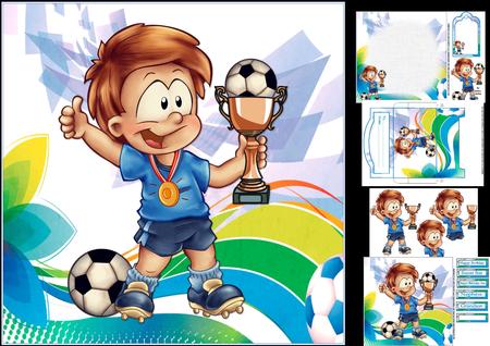 8x8 My Little Soccer Star Blue Mini Kit