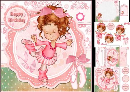 8x8 Sweet Ballerina Girl Mini Kit