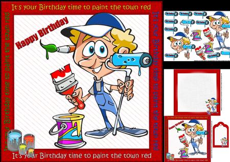 8x8 Lets Paint the Town Red Mini Kit