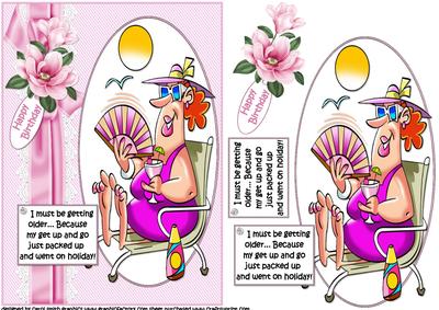 Tess and Her Get Up and Go Quick Card