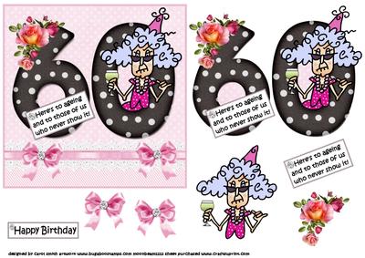 Stella Turning 60 Quick Card
