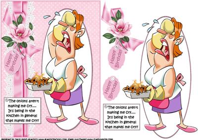Joan Hates Being in the Kitchen Quick Card