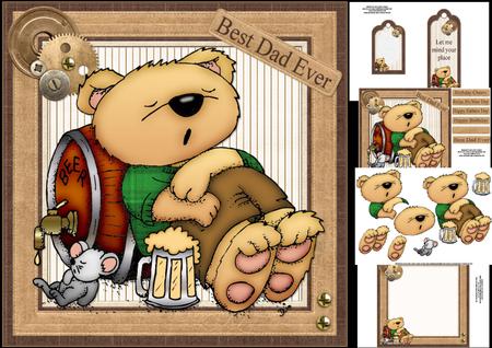 8x8 Teds the Best Dad Ever Mini Kit