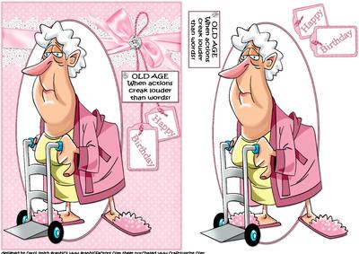 Millie About Old Age Quick Card