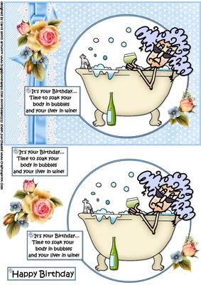 Stella Time for a Birthday Soak Quick Card