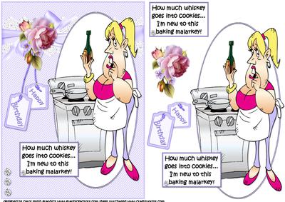 Penny His Baking Cookies Quick Card