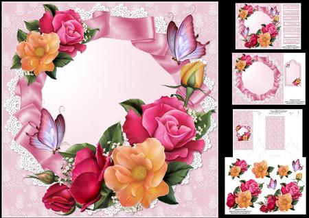 8x8 Roses Roses Roses 1 Mini Kit