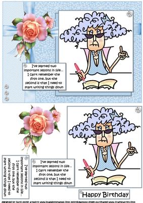 Stella Has Learned a Thing or Two Quick Card