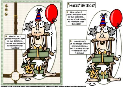 Gus Old Enough to Make Decisions Quick Card