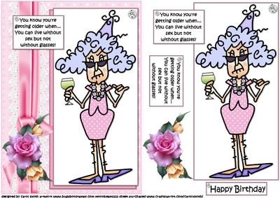 Stella Can't Live Without Her Glasses Quick Card