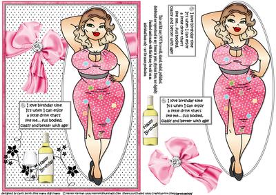 Foxy Mama Enjoys Her Birthday Quick Card