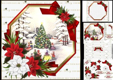 8x8 Vintage Carol Singers Mini Kit