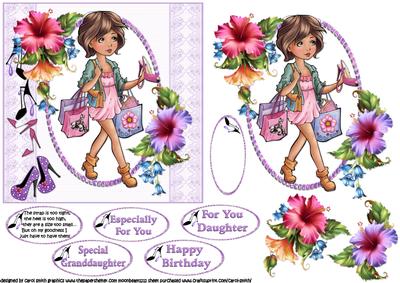 Girls and Their Shoes Quick Card
