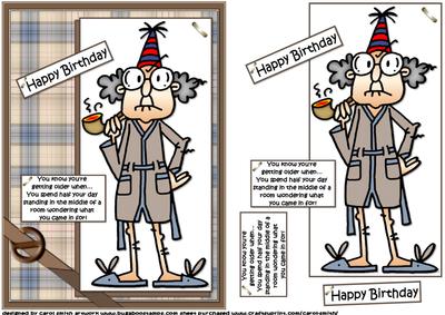 Gus and Getting Older Quick Card