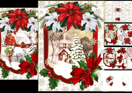 Vintage Christmas with Choice of Two Scenes Mini Kit
