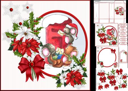 8x8 Christmas Delivery Mice Mini Kit