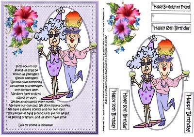 Stella and Edna Senior Teens Quick Card