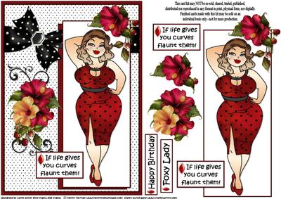 Foxy Mama Has Curves Quick Card