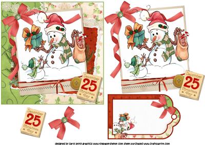 The Most Adorable Snowman Quick Card