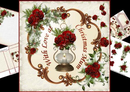8x8 Beautiful Christmas Roses for Mum Mini Kit