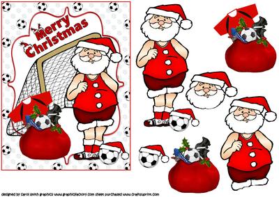 Santa Loves Football